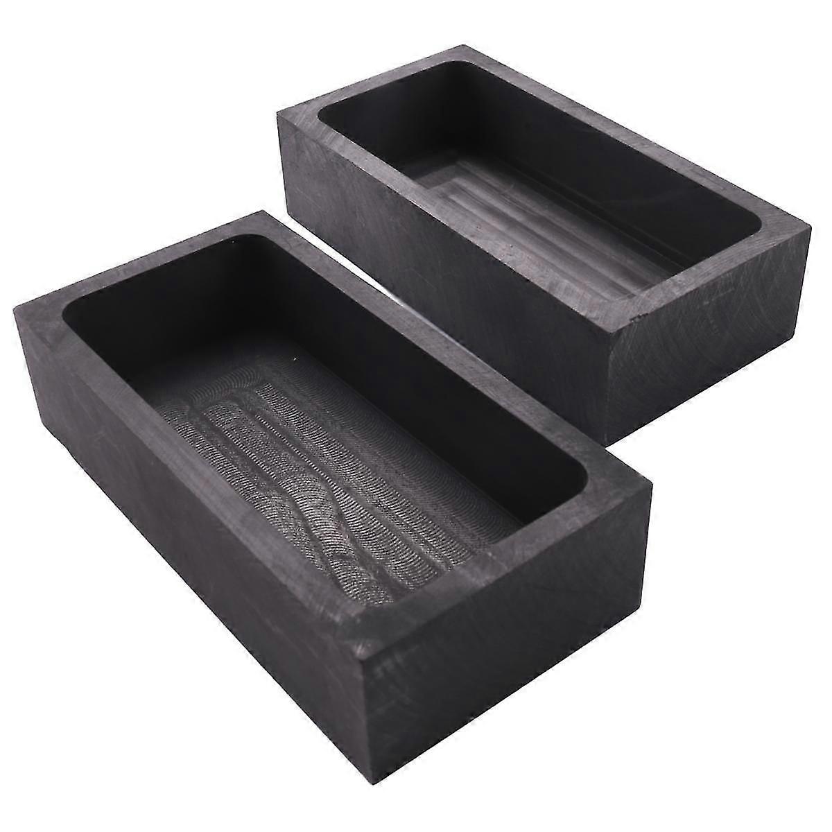 2 Stück 1 Kg Graphit-gussform Tiegelform Zum Schmelzen, Gießen Und Raffinieren Von Gold, Silber, Aluminium