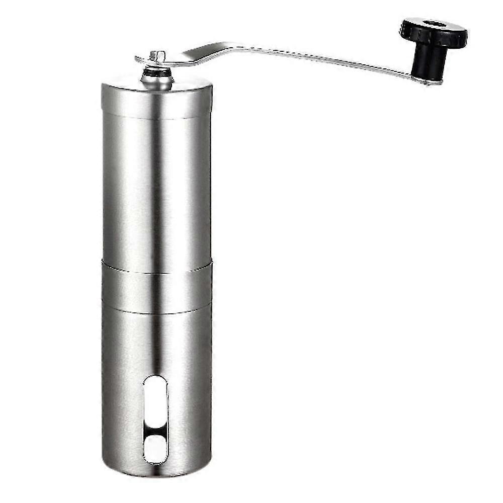 Manuelle Kaffeemühle, Handkaffeemühle Aus Edelstahl, Silber, L