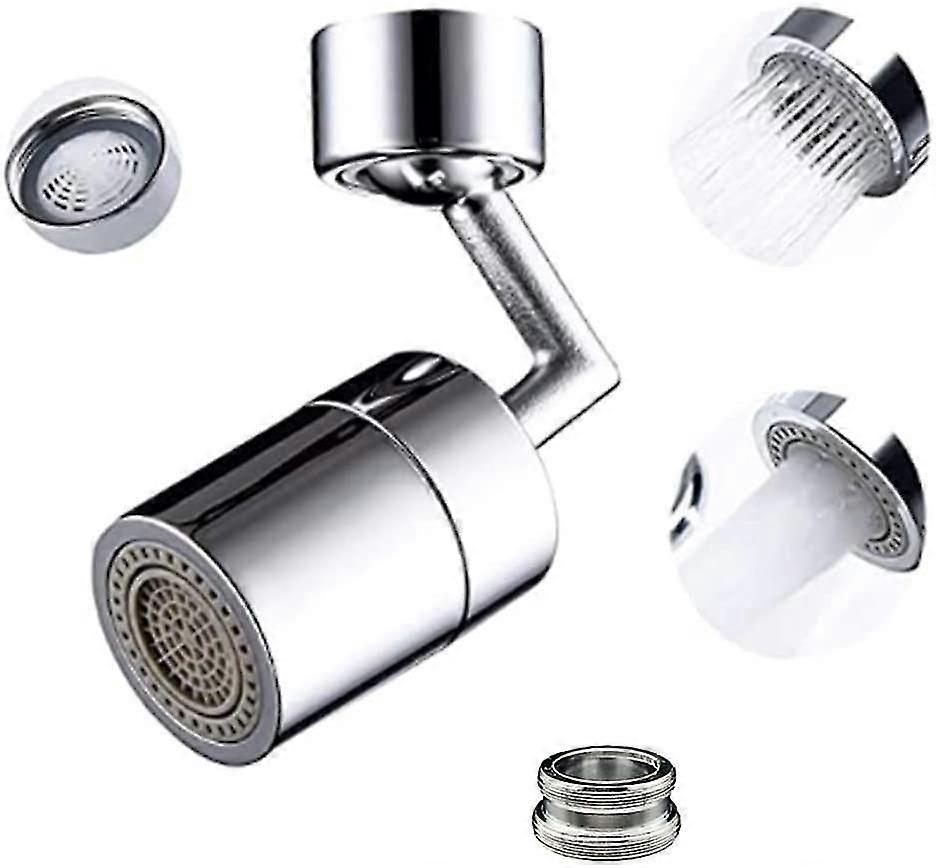 Universeller Spritzschutz-wasserhahnfilter, 720° Drehbarer Sprühkopf Aus Robustem Kupfer Und Abs, Spritzschutz, Sauerstoffangereicherter Schaumstoff, 4-lagiger Netzfilter
