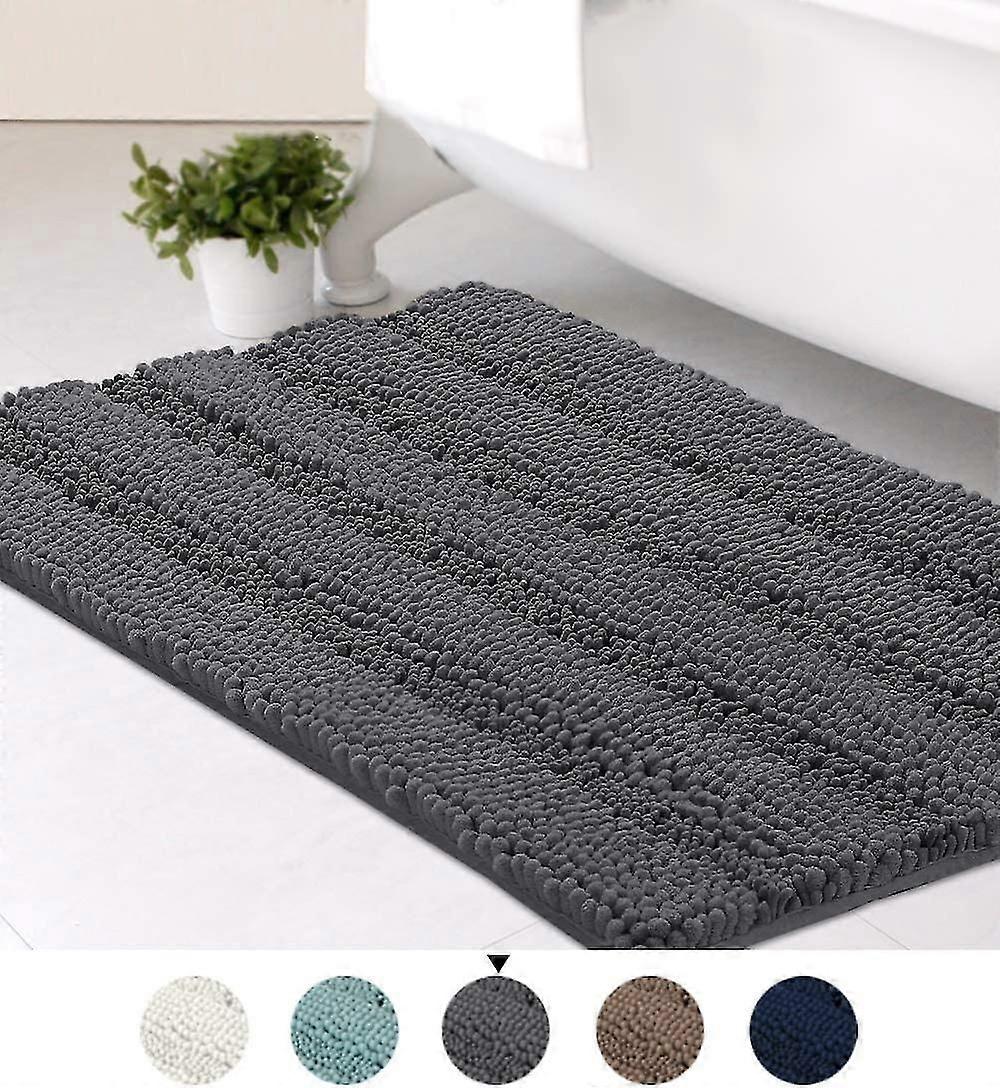 Luxuriöser, Gestreifter Badteppich, Superweich, Saugfähig, Flauschig, Schnelltrocknend, Waschbar