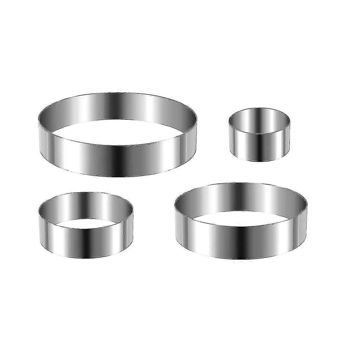 Rundes Kuchenring-set 46810 Zoll Keksausstecher Kreis Keks Kuchenform Edelstahl Gebäckring