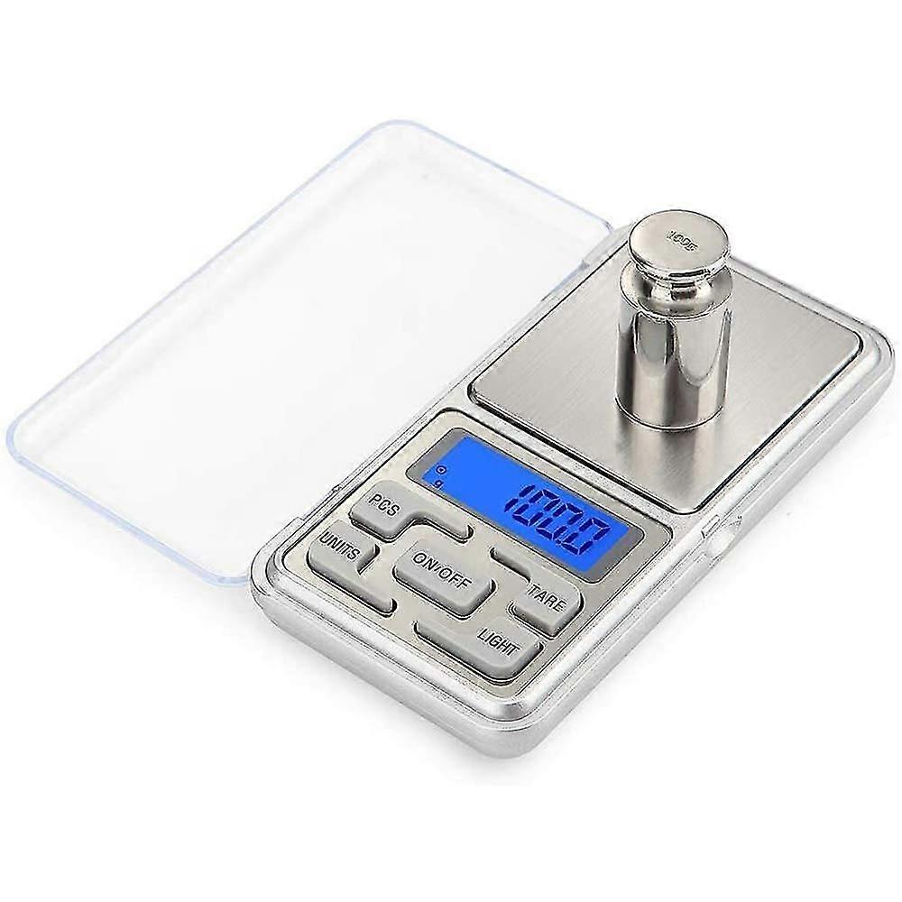 Digitale Küchenwaage, Lebensmittelwaage, 500 G X 0,01 G, Kleine Tragbare Digitale Elektrische Waage, Kleine Taschen-kaffeewaage Mit Wiegeschale Aus Edelstahl, Lcd-display