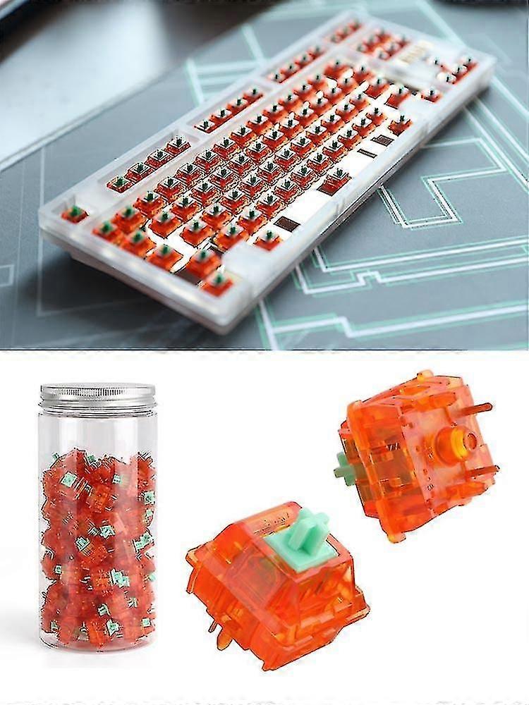 Geschmierte Und Gefilmte C3 Tangerine Linearschalter, Orange, 10 Stück