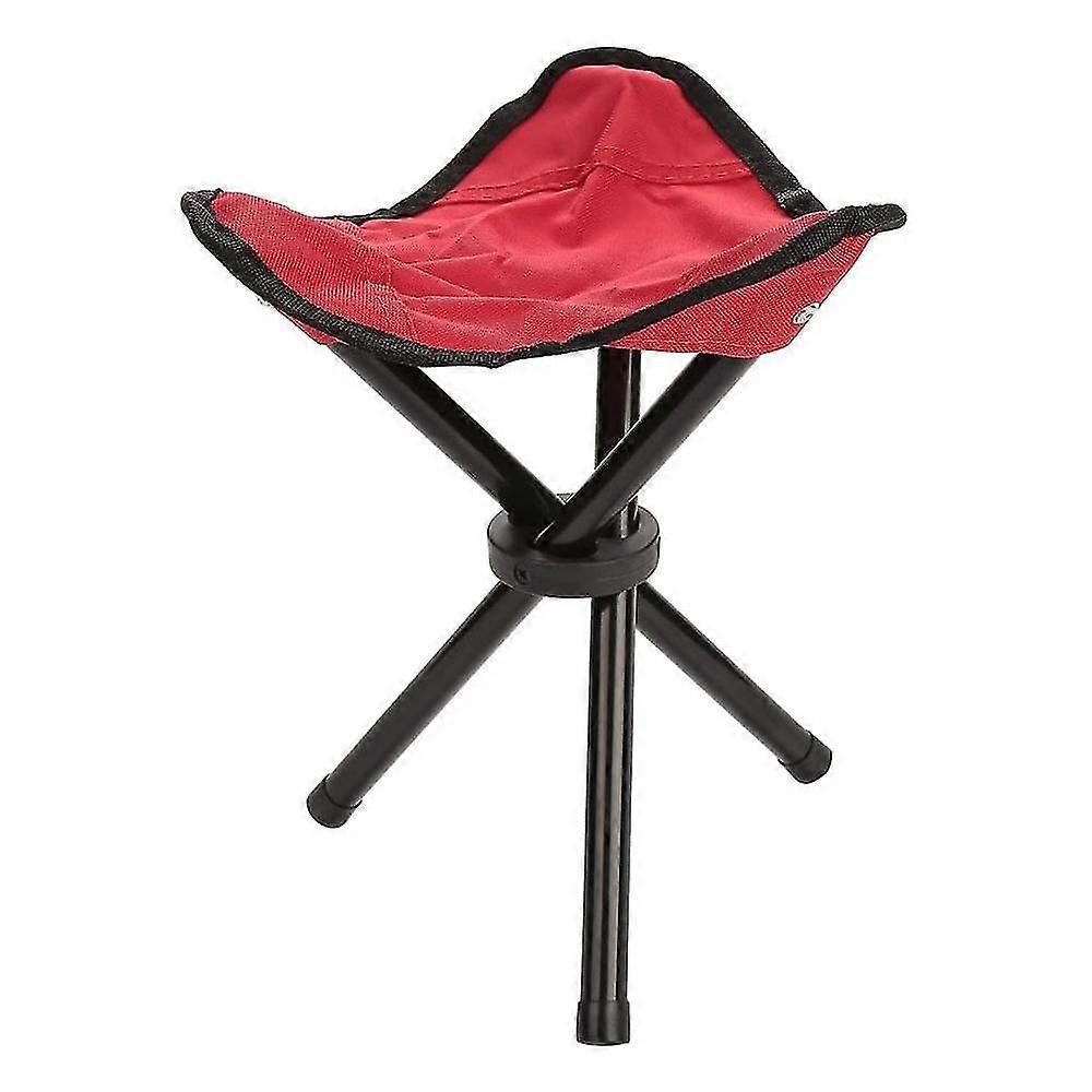 Klappstuhl - Tragbarer Klappstuhl Mit Dreibeinstativ Für Outdoor-aktivitäten Wie Camping, Wandern, Angeln, Picknick, Grillen Und Reisen, Superma, (s-rot)