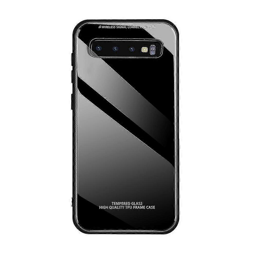 Kompatible Glashülle Für Samsung Galaxy S10 Plus, 9h-hybrid-rückseite Aus Gehärtetem Glas, Die Die Glasrückseite Des S10 Plus Nachbildet, Kratzfest