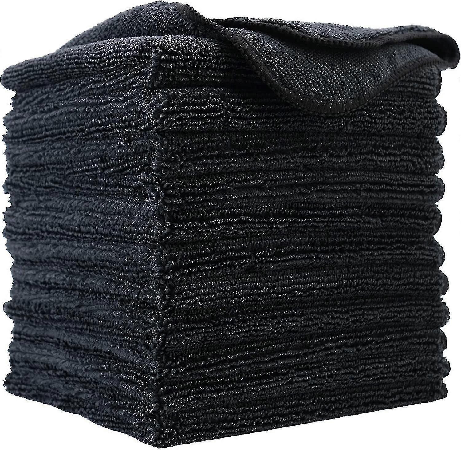 Th Premium Mikrofaser-reinigungstuch, 30 X 30 Cm (12er-pack) (schwarz)