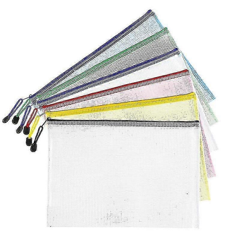 Reißverschlussbeutel Aus Kunststoffnetz (schwarz, 12er-pack), Extra Große, Wasserabweisende Reißverschlusstasche Zur Aufbewahrung Von Schul- Und Bürobedarf, Puzzles Und Spielen