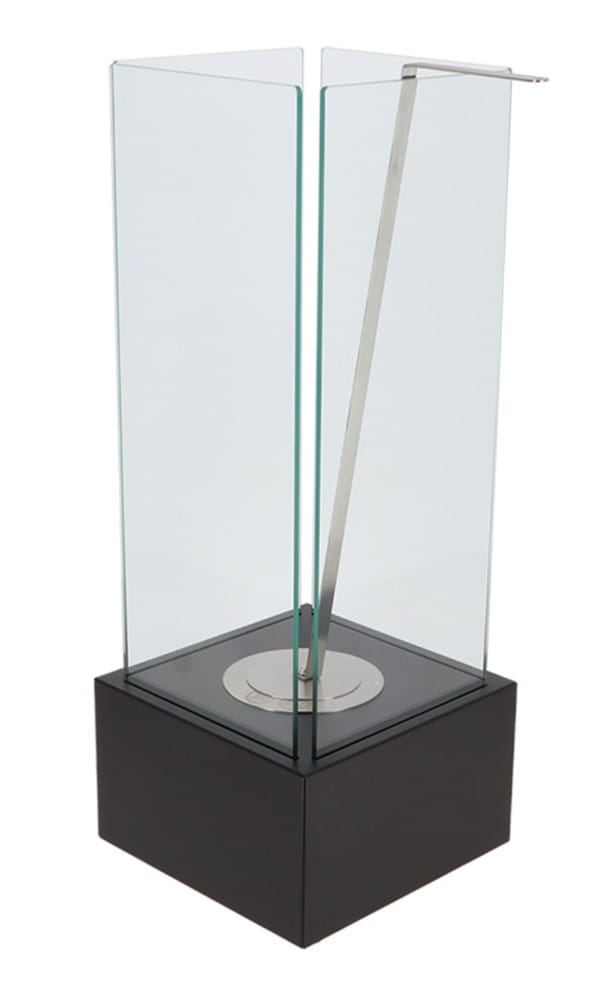 Esschert Design Bodenfeuer Bio-Ethanol Bodenkamin quadratisch Anthrazit 65cm