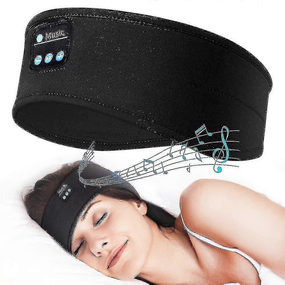 Schlaf-kopfhörer, Bluetooth-bandana, Sport-stirnband, Kabellose Musik, Integrierte Schlafmusik, Schlafmaske, Geschenkidee