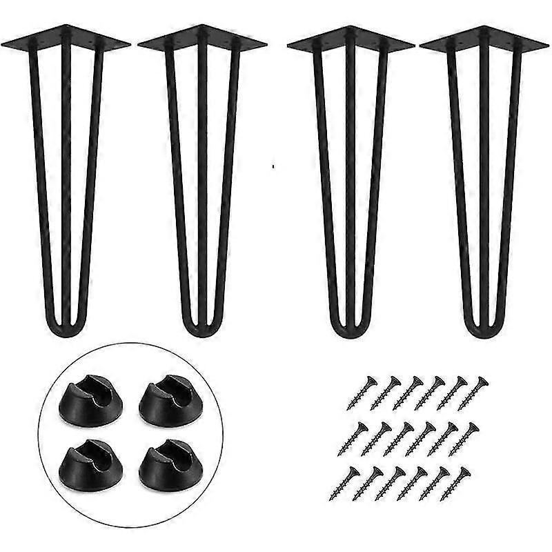 Haarnadel-tischbeine, 40 Cm, 4er-set, Diy-metallmöbelbeine Für Kleiderschrankschubladen Und Nachttisch