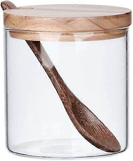 Gewürzglas Aus Glas Mit Löffel Und Deckel, Gewürzglas, Gewürzglas, Gewürzglas-vorratsdose, Küchen-zuckergeschenk