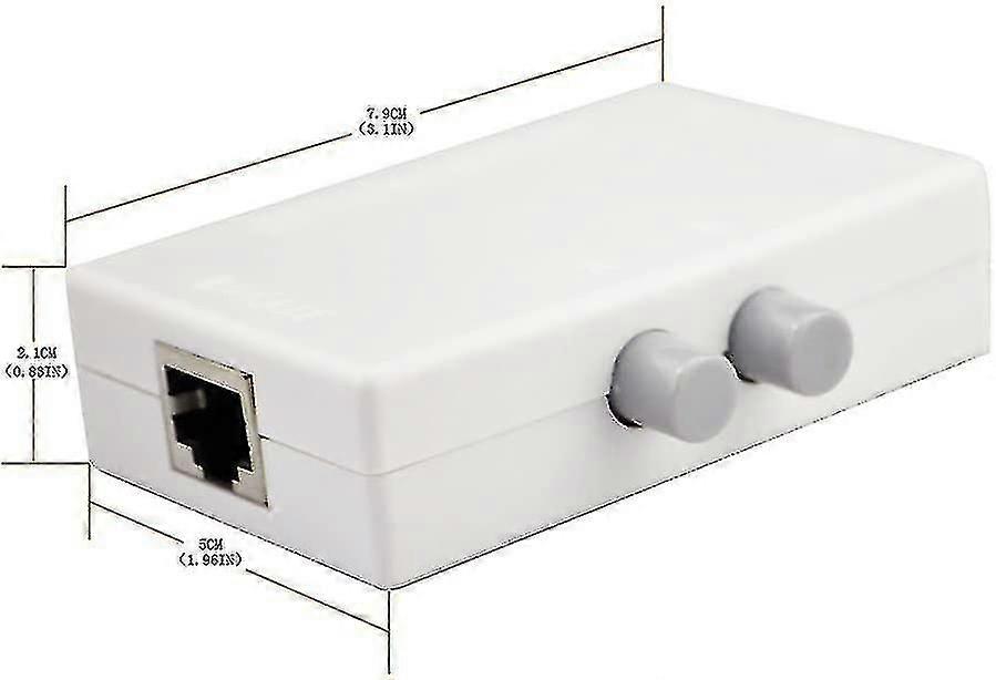 Rj45-splitter-wahlschalter, 2-port-netzwerk-splitter-wahlschalter (hub) 1 Ausgang Oder 1 Eingang 2 Ausgänge 100 M T 2-wege Rj45