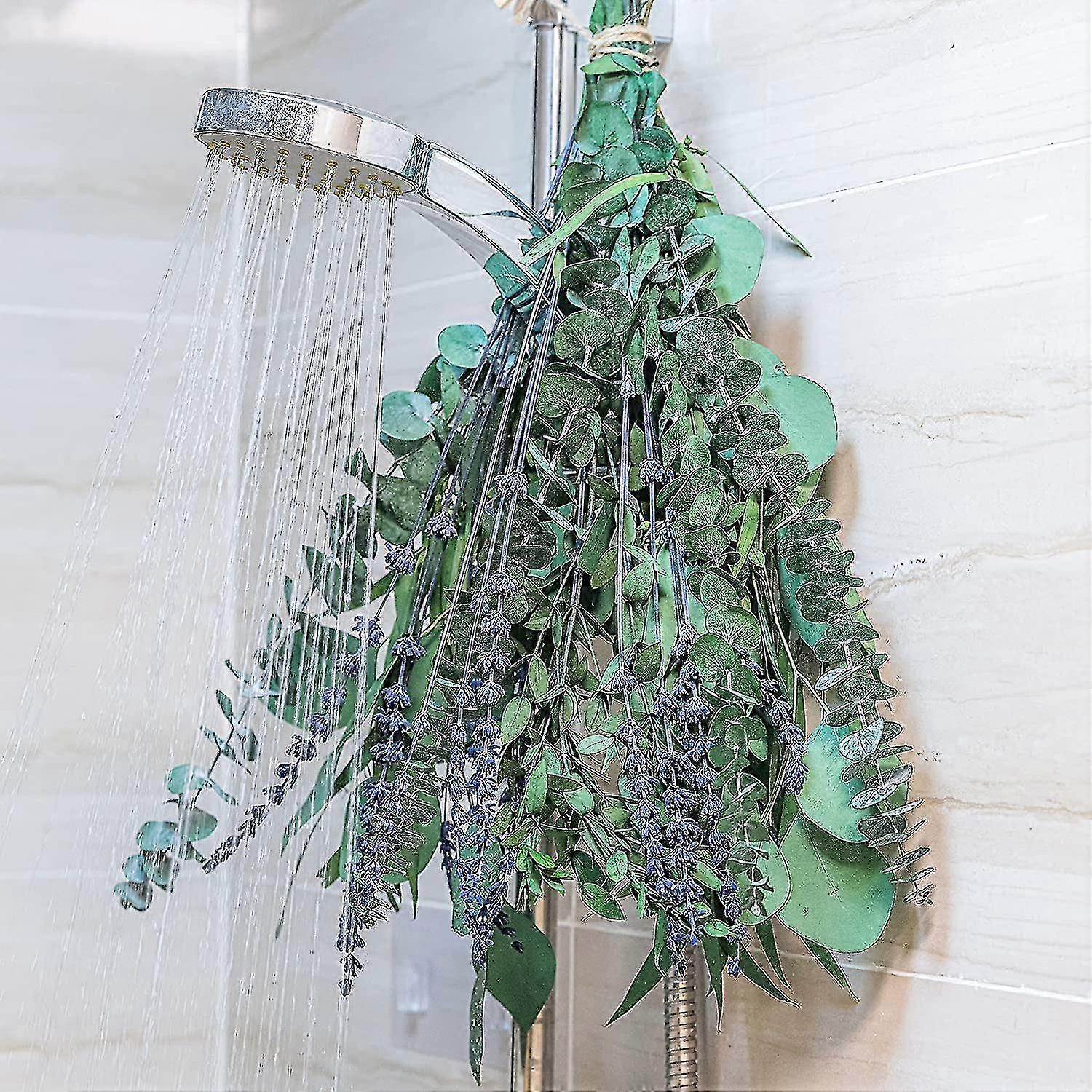 Frischer Eukalyptus-lavendel-duftmix Für Die Dusche, Natürliche Eukalyptusblätter, Aromatischer Lavendel