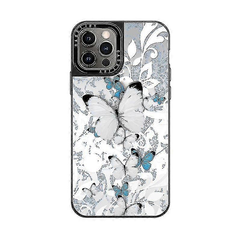 Ölgemälde-stil, Kreativer Schmetterling, Geeignet Für Apple Iphone 13 Handyhülle, Sturzsicherer Weißer Schmetterling [spiegel]