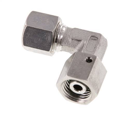M14x1,5 x 8L Edelstahl Verstellbarer 90 Grad Winkel Verschraubung mit Dichtkonus und O-Ring 315 Bar DIN 2353 Bild 3