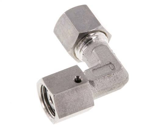 M14x1,5 x 8L Edelstahl Verstellbarer 90 Grad Winkel Verschraubung mit Dichtkonus und O-Ring 315 Bar DIN 2353 Bild 4