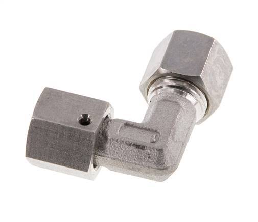 M14x1,5 x 8L Edelstahl Verstellbarer 90 Grad Winkel Verschraubung mit Dichtkonus und O-Ring 315 Bar DIN 2353 Bild 5