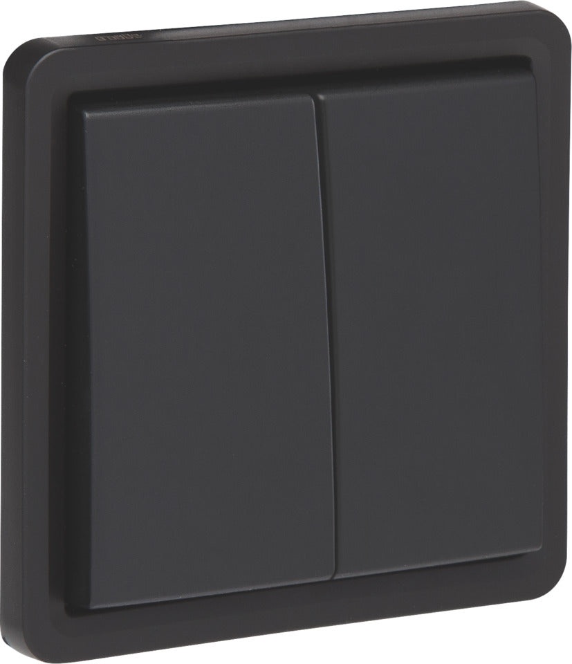 Niko Hydro IP55 Doppelter Zwei-Wege-Schalter Schwarz - 761-32600
