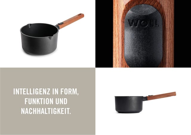 Woll Stieltopf Eco Logic QXR Induktion Aluguss PFAS-frei abnehmbarer Stiel 18 cm