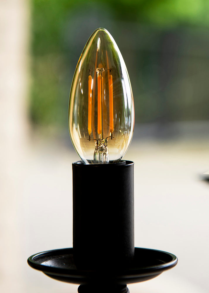 Bailey Led Filament Kerze E14 4W 2200K Gold Dimmbare - 143054 [2 Stück]
