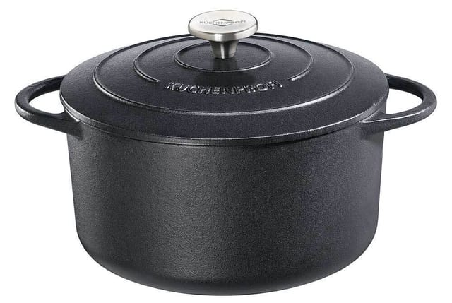 Küchenprofi Bratentopf Rund PROVENCE Schwarz Bräter Classic Black 24 cm