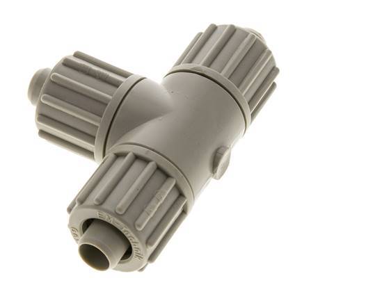 16x10mm PP T-Form Klemmringverschraubung 10 Bar PVC Und PA