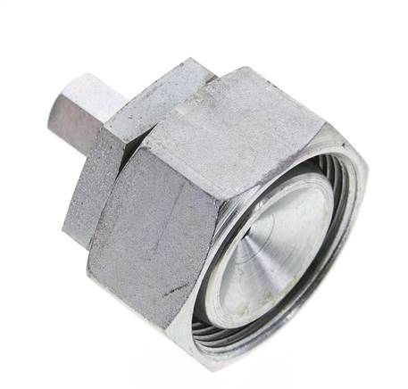 6L & 35L Verzinkter Stahl Gerade Schneidverschraubung mit Drehgelenk 160 bar NBR O-Ring Dichtungskonus ISO 8434-1