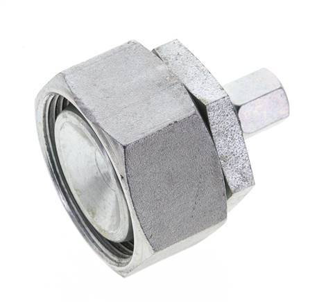 6L & 35L Verzinkter Stahl Gerade Schneidverschraubung mit Drehgelenk 160 bar NBR O-Ring Dichtungskonus ISO 8434-1 Bild 2