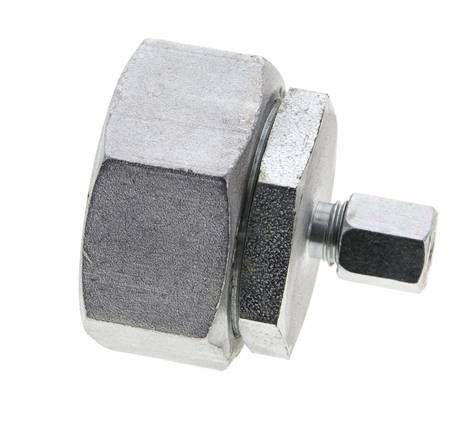 6L & 35L Verzinkter Stahl Gerade Schneidverschraubung mit Drehgelenk 160 bar NBR O-Ring Dichtungskonus ISO 8434-1 Bild 3