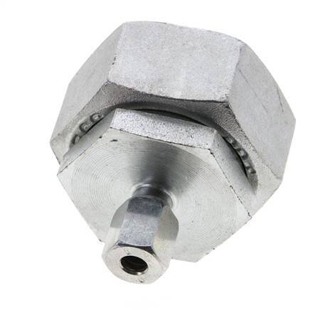 6L & 35L Verzinkter Stahl Gerade Schneidverschraubung mit Drehgelenk 160 bar NBR O-Ring Dichtungskonus ISO 8434-1 Bild 5