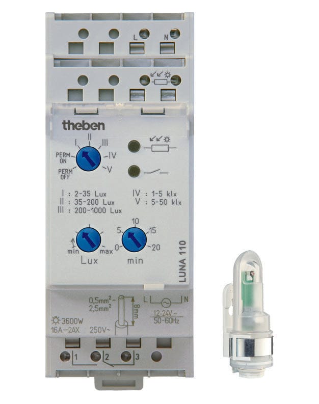Theben Luna 110 Digitaler Dämmerungsschalter 24V - 1104100