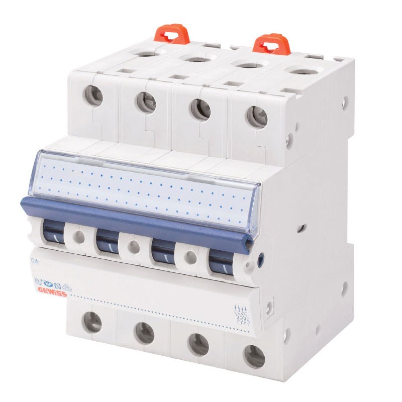 Gewiss Gw92093 Thermomagnetischer Schutzschalter 4-polig C63 6 Ka 4 M