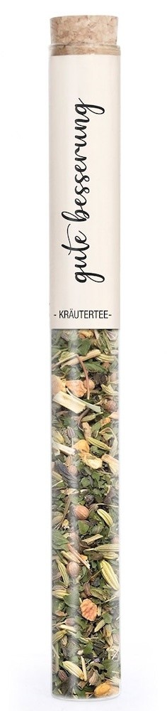 Gourmet Berner - gute besserung - Kräutertee 9 Kräuter in Vitro Reagenzglas 8g
