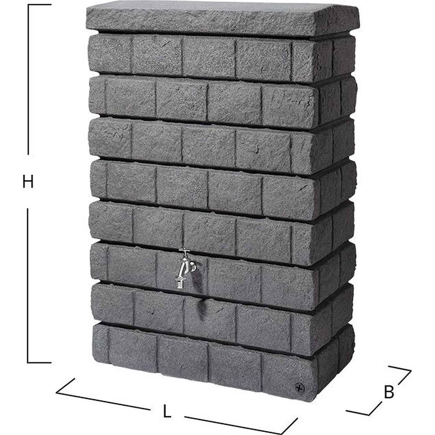 Rocky Jr Wandtank 300l,dark Granite,