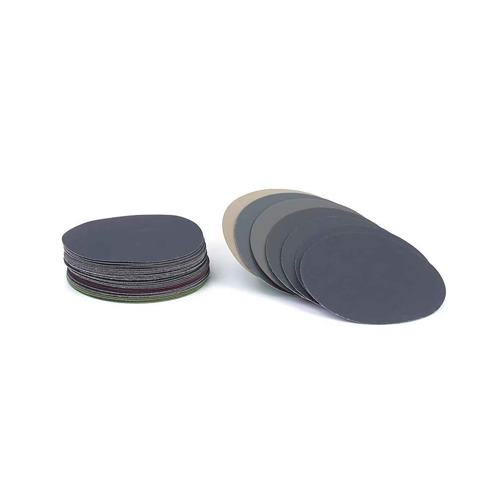 Nass- Und Trockenschleifscheiben, Rund, Körnung 800/1000/1200/1500/2000/2500/3000, Klett-schleifscheiben, 35 Stück/packung, 125 Mm (5 Zoll), Sortiertes Set