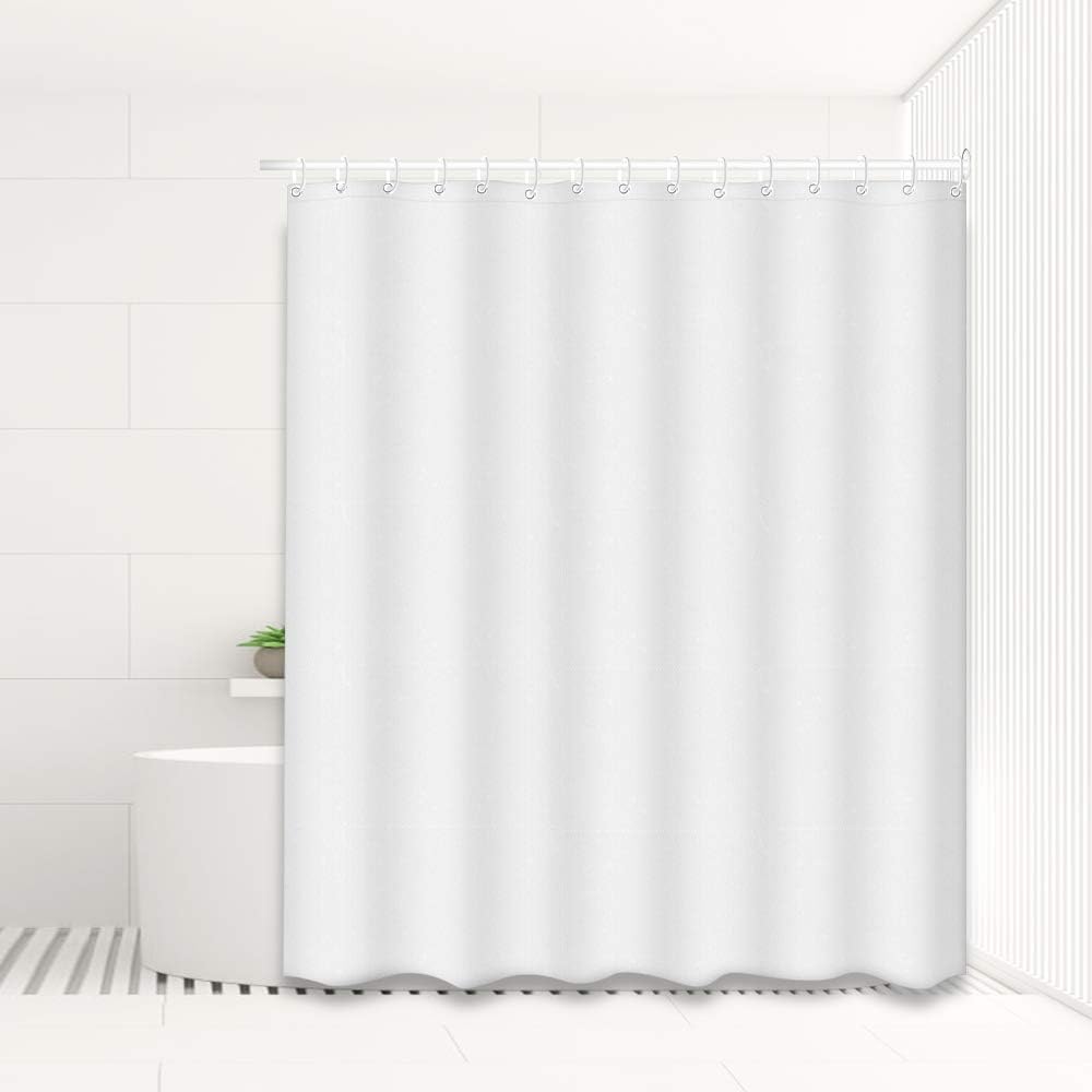 Schimmelresistenter Duschvorhang Aus Polyester, Waschbar, Wasserdicht, Mit Befestigungsringen Für Die Duschstange, 100 X 200 Cm
