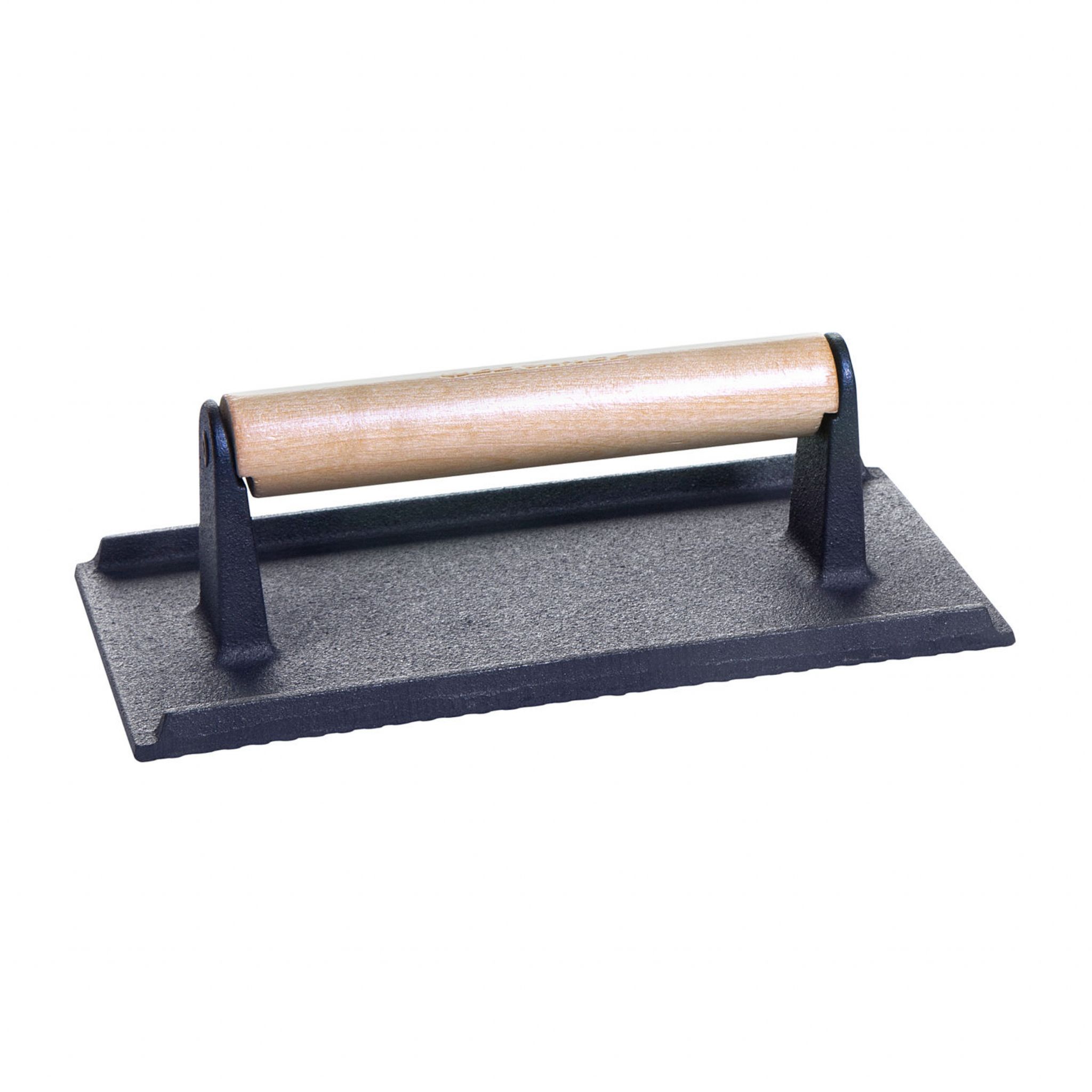 Gusseisenkuss - Fleisch- Und Burgerpresse Aus Gusseisen Mit Holzgriff 21x11 Cm