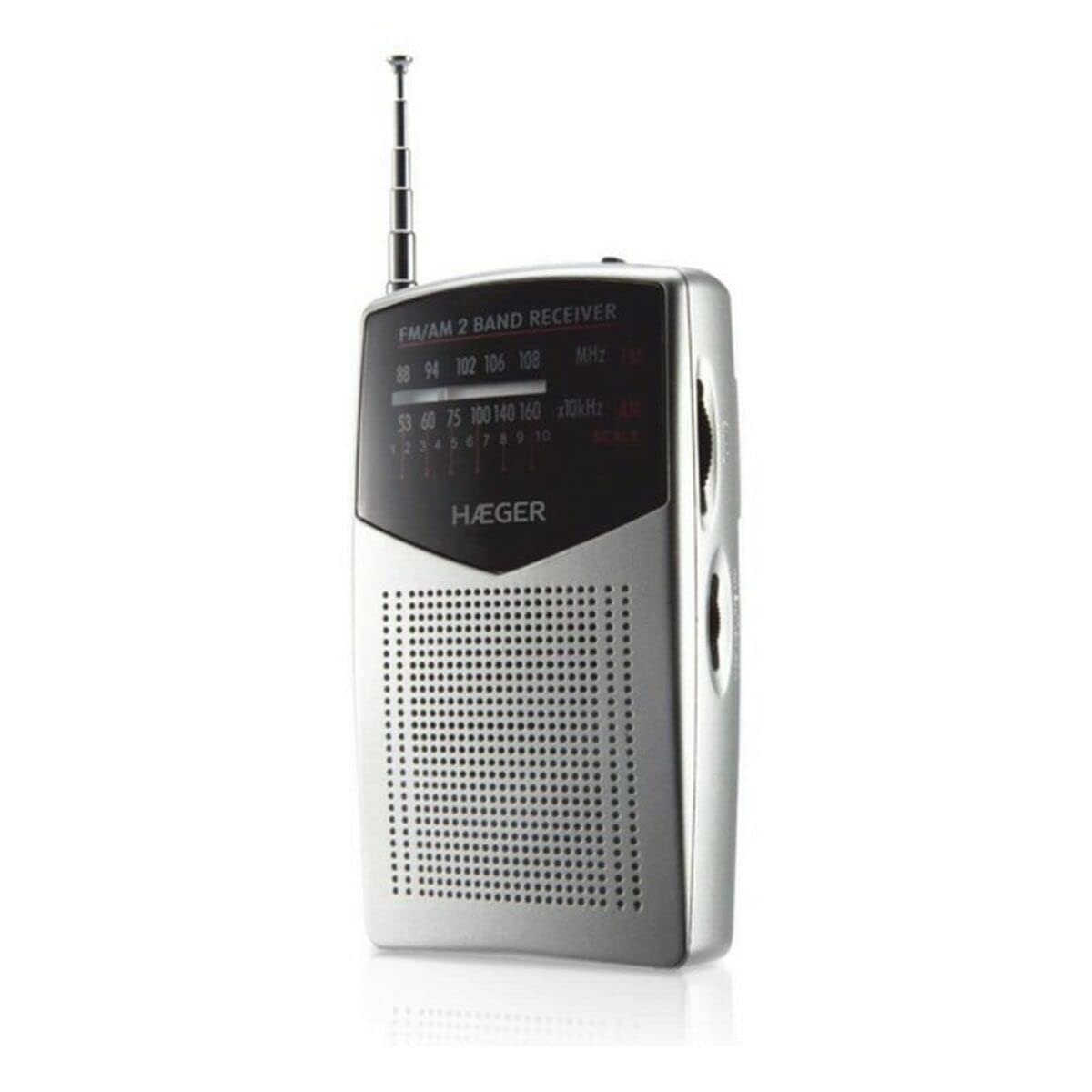 Haeger Pocket - Tragbares Radio Mit Teleskopantenne Mit 29 Cm, Led-anzeige De Bedienung, Anschluss De Kopfhöreranschluss