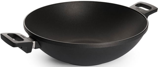 Woll Wokpfanne Nowo Wok Titanium Induktion Aluguss mit Glasdeckel 32 cm