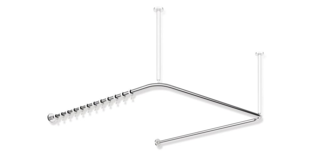 Vh-stange,d:25,a1/a3=1487, A2=1465, 46 Ringe, Chrom