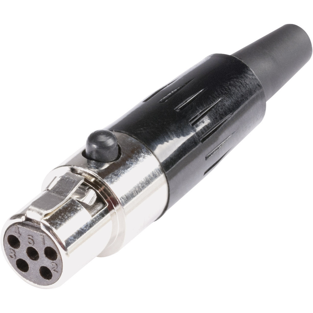 Hi-xmcf5 Miniatur-xlr-steckverbinder Buchse, Gerade Polzahl: 5 Silber 1 St. - Hicon