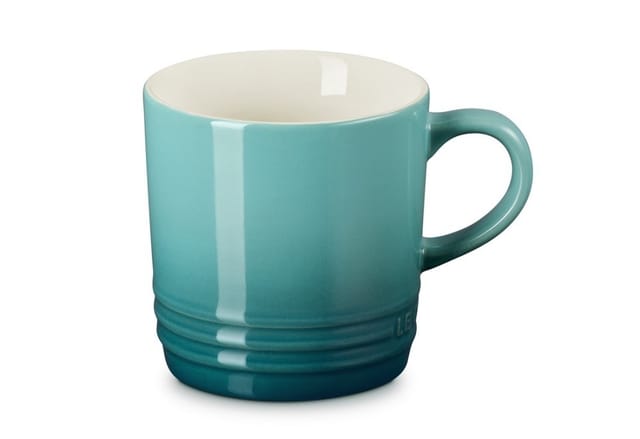 Le Creuset Tasse Becher Steinzeug Bleu Riviera Blau 200 ml