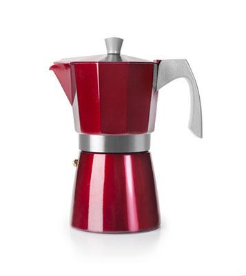 Kaffeemaschine Ibili Espresso Cafeteria Rot Aluminium 3 Tassen