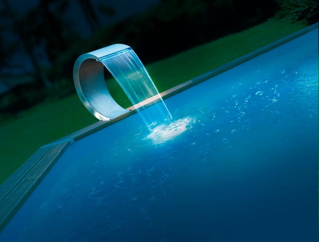 Ubbink MAMBA LED Wasserfall Element Edelstahl 54cm