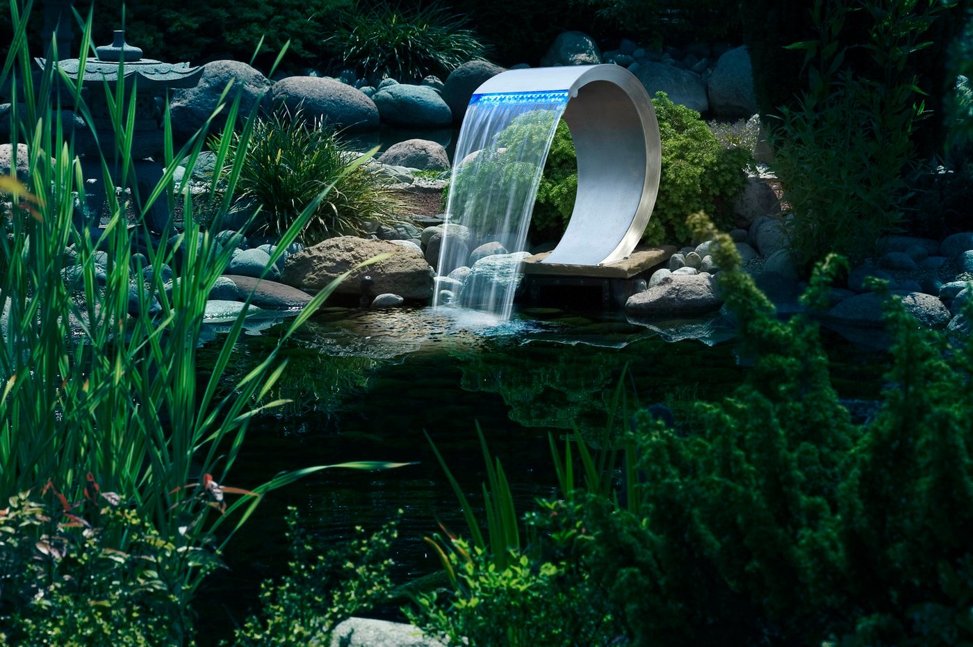 Ubbink MAMBA LED Wasserfall Element Edelstahl 54cm Bild 2