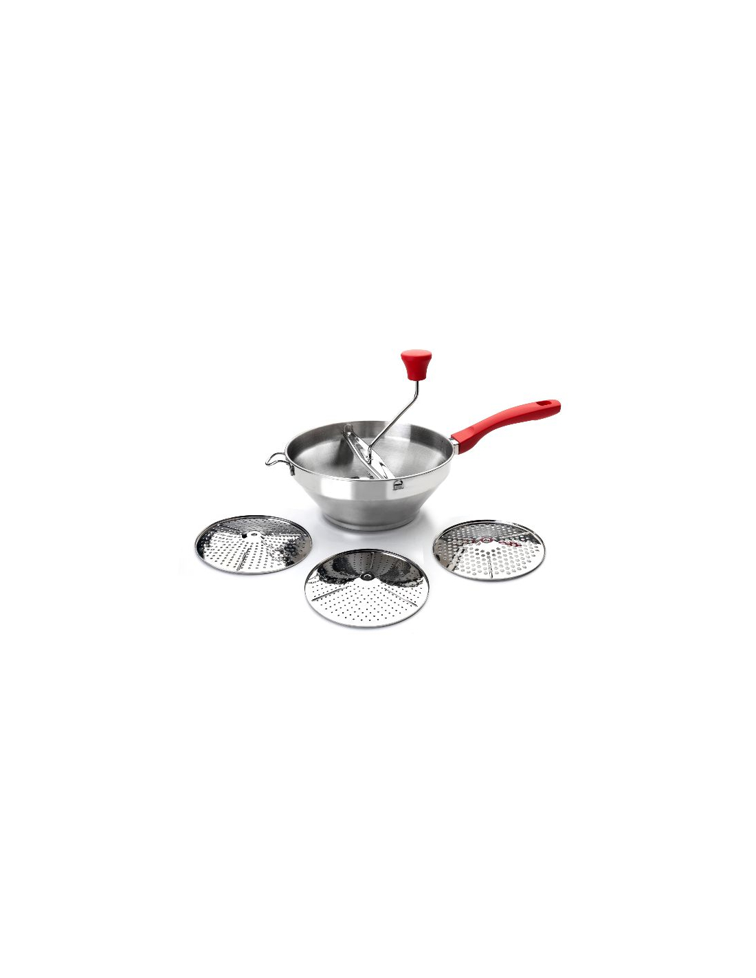 Ibili Kartoffelstampfer Silber 24 Cm 3 Scheiben
