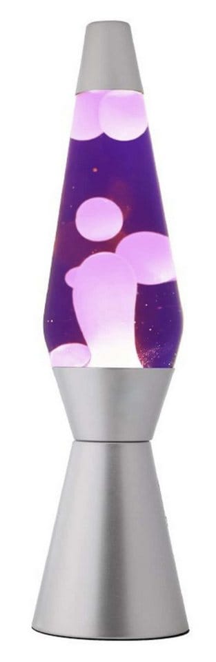 Lavalampe Silber/lila, 40cm