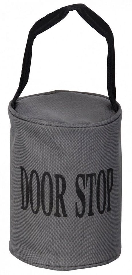 Cooler Türstopper Türsperre Sack Door-Stop Grau