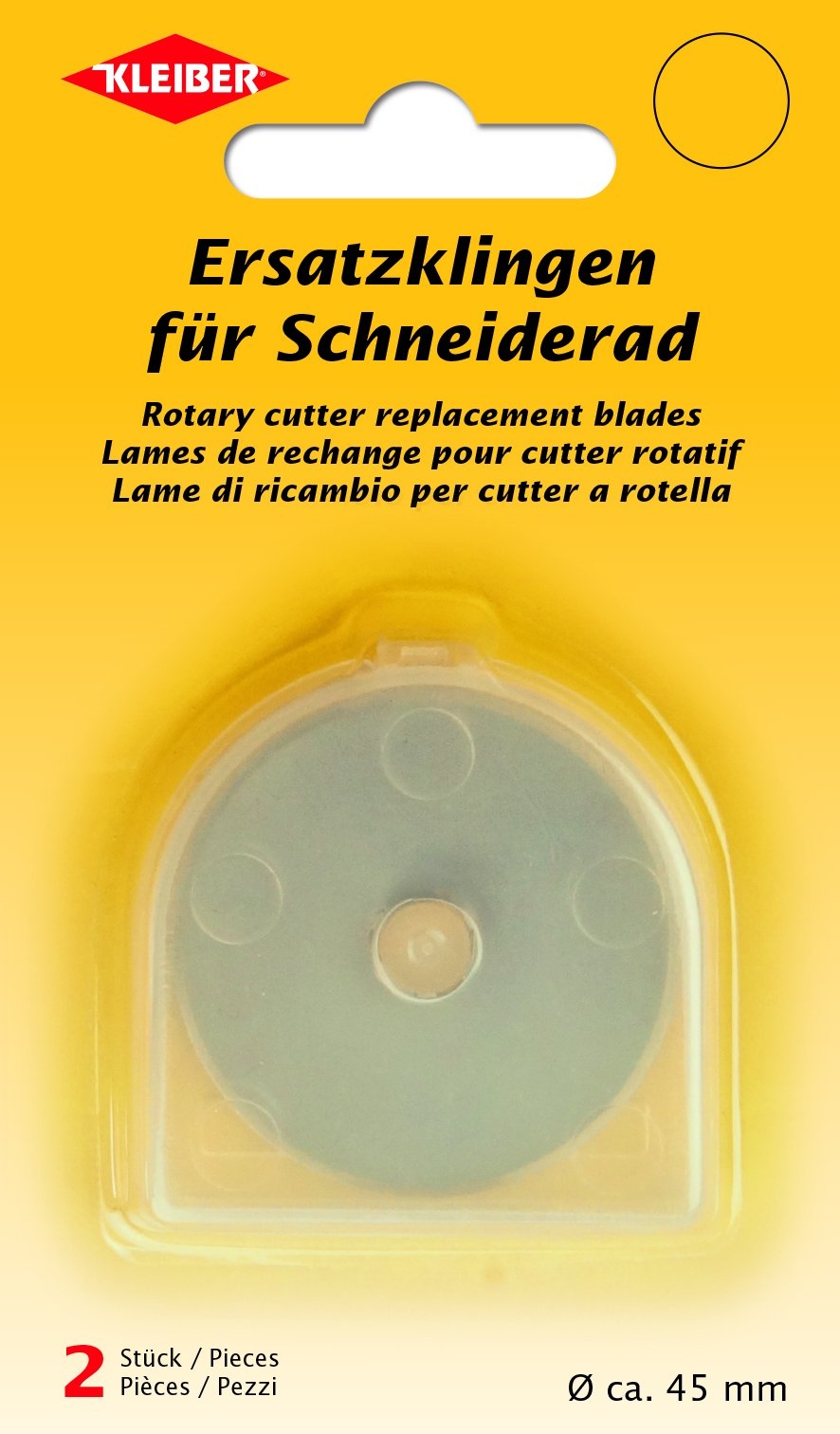 Kleiber Ersatzklingen Für Schneiderad (rollschneider), Stahl, Silber, 4,5 X 4,5 X 0,1 Cm