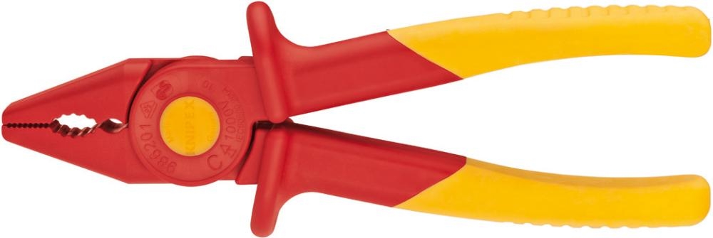 Knipex 98 62 01 Greifzange Aus Kst Isol. Weich-kst-zone F. Sicheren Halt 180 Mm